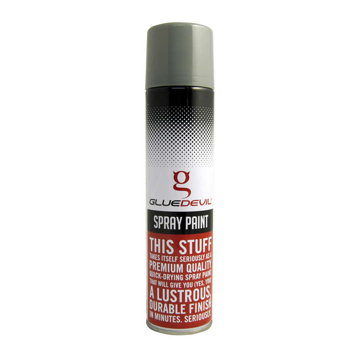 Glue Devil - Spray Paint - Silver Grey - 300ml - 2 Pack