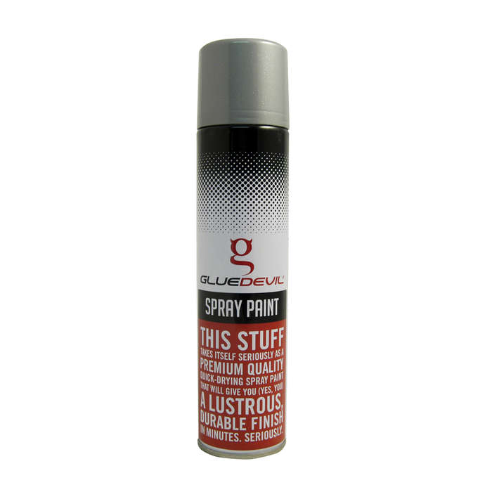 Glue Devil - Spray Paint - M/f Wheel Silver - 300ml - 2 Pack