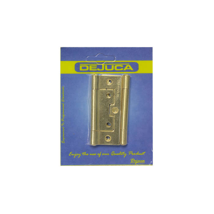 Dejuca - Flush / Sinkless Hinge - Bp - 75mm - 1pair/Card - 2 Pack