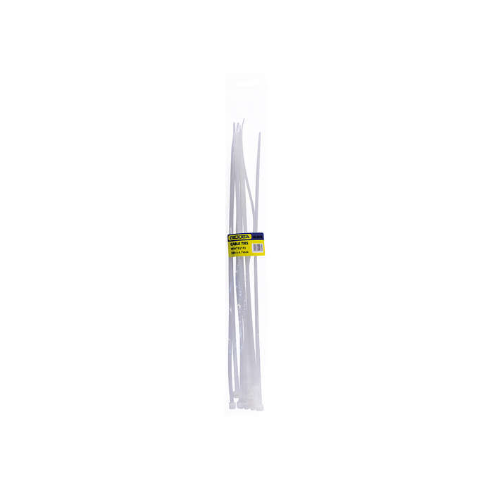 Dejuca - Cable Ties - Natural - 380mm X 4.7mm - 10/pkt - 2 Pack