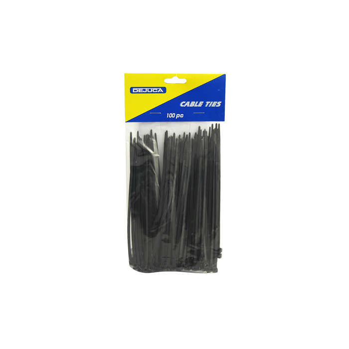 Dejuca - Cable Ties - Black - 150mm X 3.6mm - 100/pkt