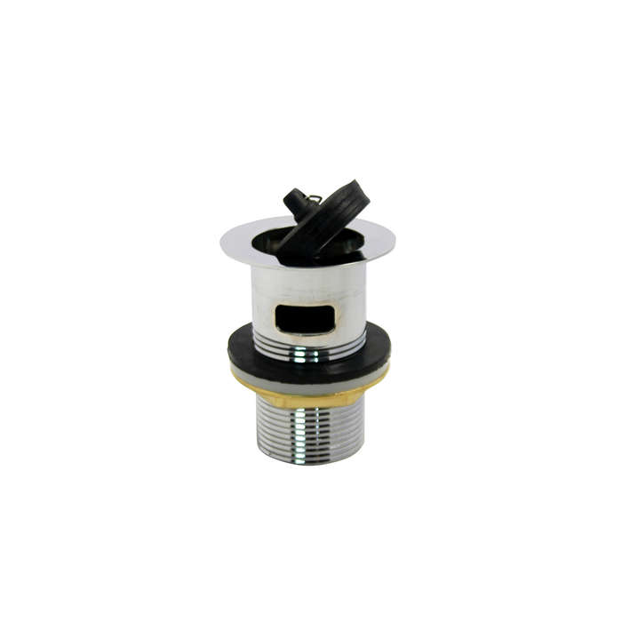 Basin Waste - Brass - Cp - W/brs - Nut - Slotted