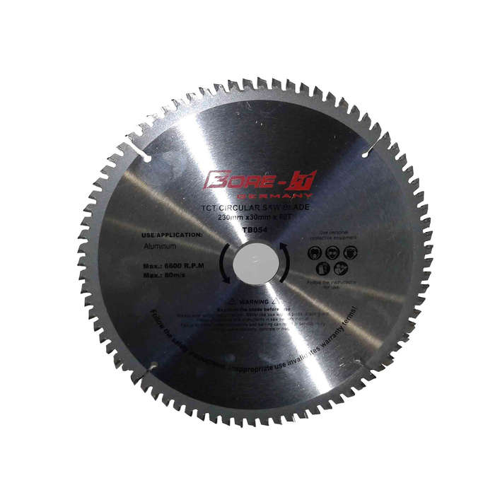Bore-it - Circular Saw Blade - 230mm X 80t X 30b - Aluminum