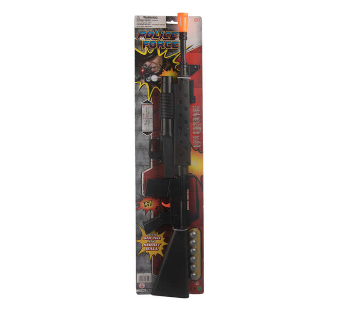 Rifle - Children's Toys - Police Force - Black - 7 Piece - 2 Pack