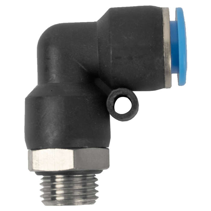 Aircraft - Pu Hose Fitting Elbow W/O-Ring 10mm-1/4 M - 2 Pack
