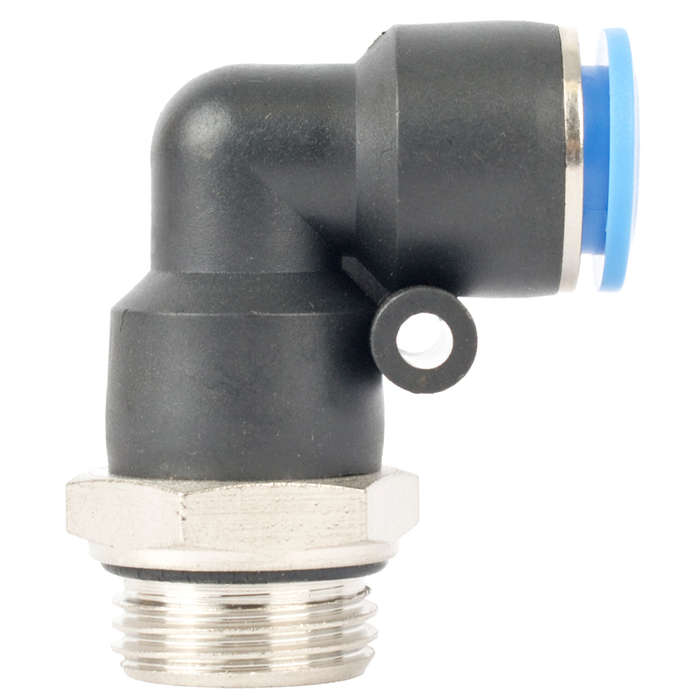 Aircraft - Elbow W/O-Ring 12mm-1/2 M Pu Hose Fitting - 2 Pack