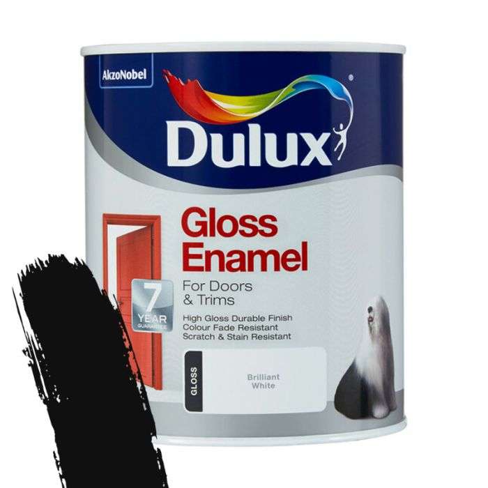 Dulux - Gloss Enamel Black 1L