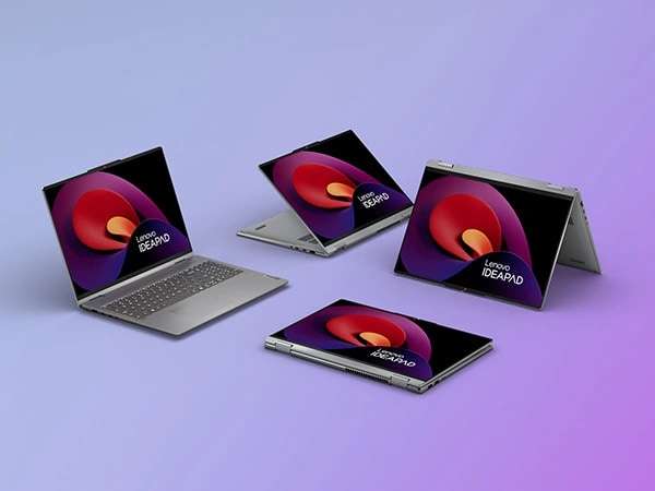 Lenovo IdeaPad 5 2-in-1 Gen 9 (16â Intel) laptops in four different modes