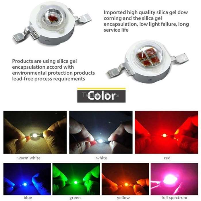 3W High Power LED Light Bulb, For Flashlight, Luminous Flux: 80-90lm