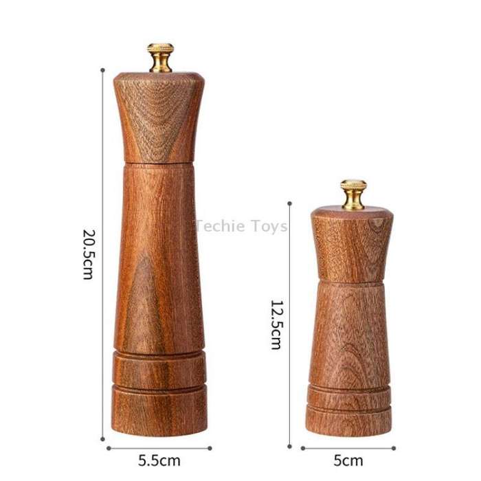 Wood Pepper Grinder Kitchen Household Manual Solid Pepper Powder Black Pepper Mill Grinder Bottle Se