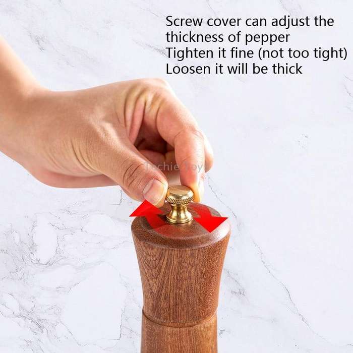 Wood Pepper Grinder Kitchen Household Manual Solid Pepper Powder Black Pepper Mill Grinder Bottle Se
