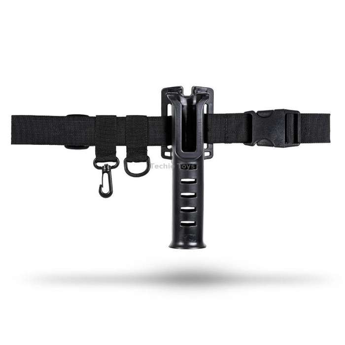 Fishing Rod Waist Belt Rod Holder Fishing Rod Waist Support(28157-B Black)