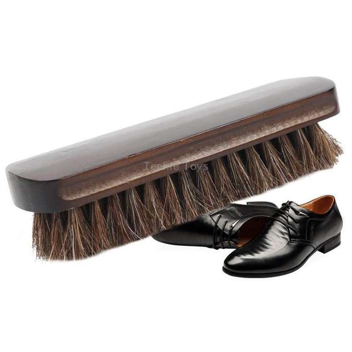 Big Red Horse Brush Horse Mane Brush Soft Shoes Cleaning Brush(Mahogany Brown Hair)