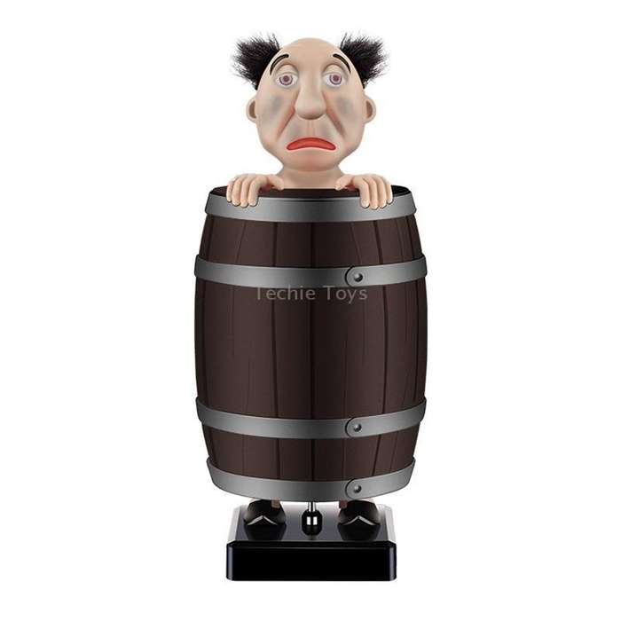 Wooden Barrels Automatic Ejection Cigarette Cases Spoof Toys(Santa Claus)