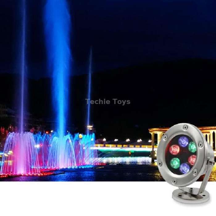 LED Underwater Light Pool Fish Pond Fountain Waterproof Landscape Light 6W(7 Colors)