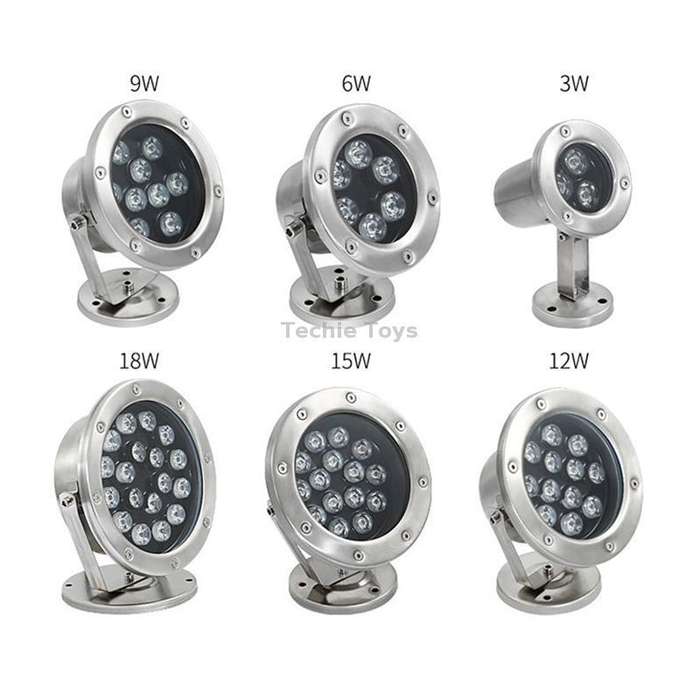 LED Underwater Light Pool Fish Pond Fountain Waterproof Landscape Light 6W(7 Colors)
