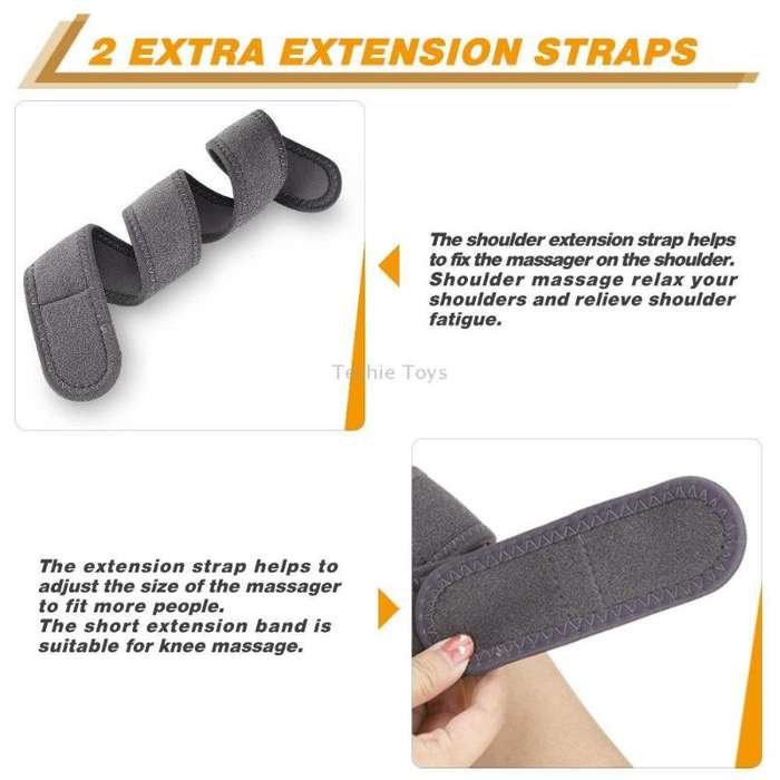 Electric Heating Therapy Knee Massager Vibration Massage Knee Pad(Gray)