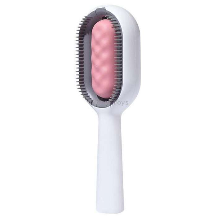 Pet Cats With Water Tank Hair Removal Comb Cleaning Hair Brush, Style: Short Hair (Pink)