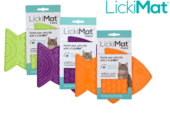LickiMat Felix for Cats - Interactive Feeding Mat (12-Pack)