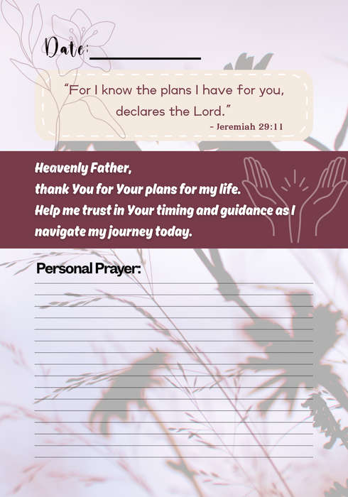 Faith Reflections: 30 Days of Prayer - Digital Journal