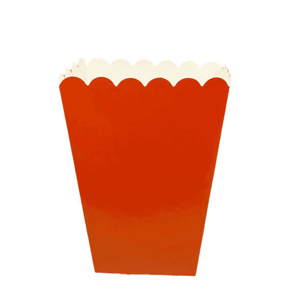 Small Popcorn Boxes (6 Boxes) - Orange