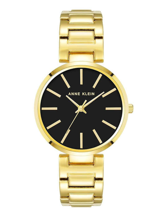Anne Klein Watch BLK Gold
