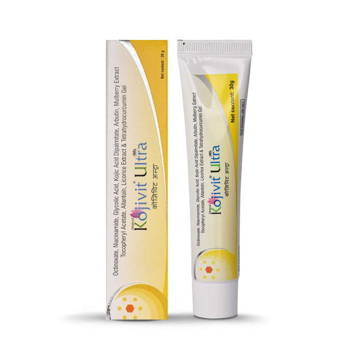 Kojivit Ultra Gel  Brightening Gel with Kojic Acid, Vitamin C & Niacinamide for Even Skin Tone