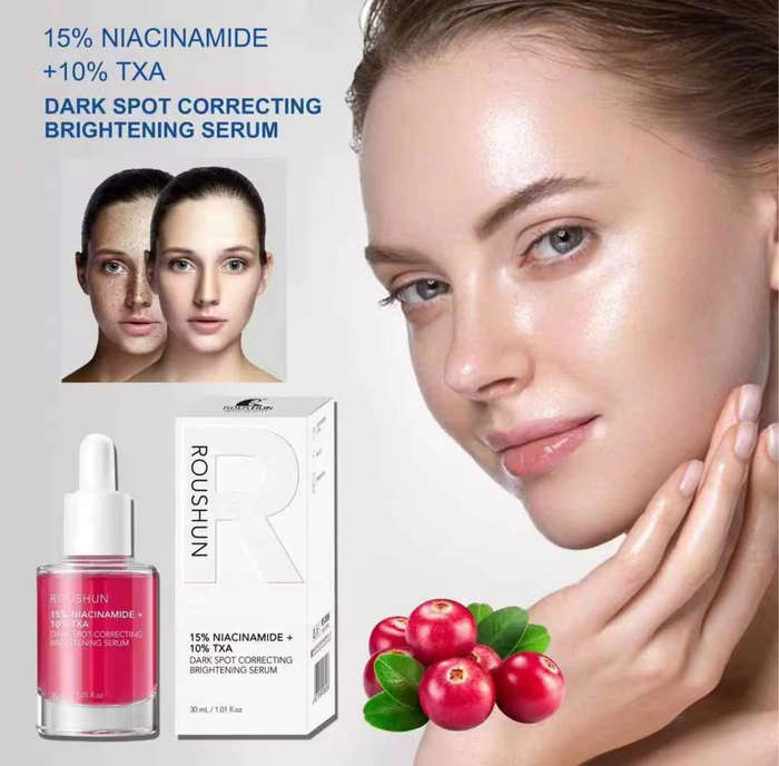 Roushun 15% Niacinamide + 10% TXA Serum  Dark Spot Correcting & Brightening Formula (30ml)