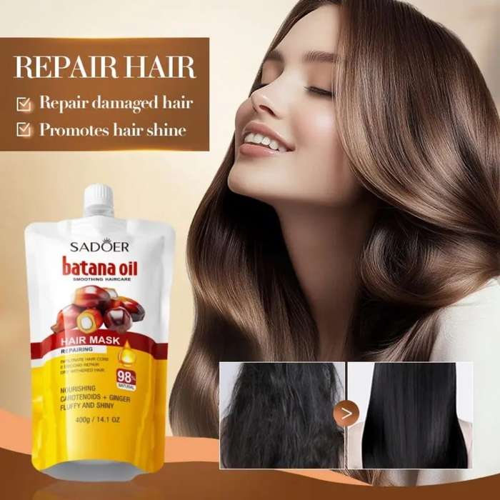 Sadoer Batana Oil Hair Mask  Repairing & Nourishing Deep Conditioner with Carotenoids & Ginger...
