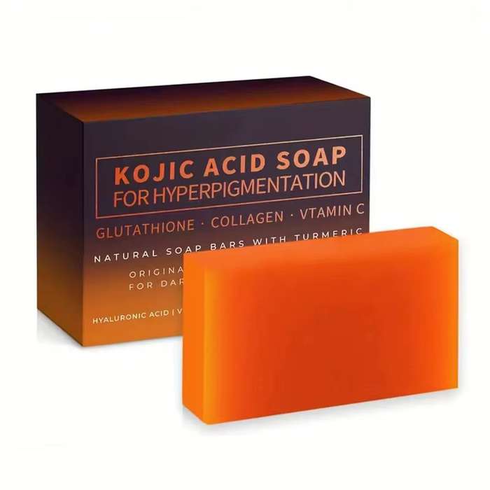 Kojic Acid Soap with Glutathione, Collagen & Vitamin C  Natural Brightening & Moisturizing Bar