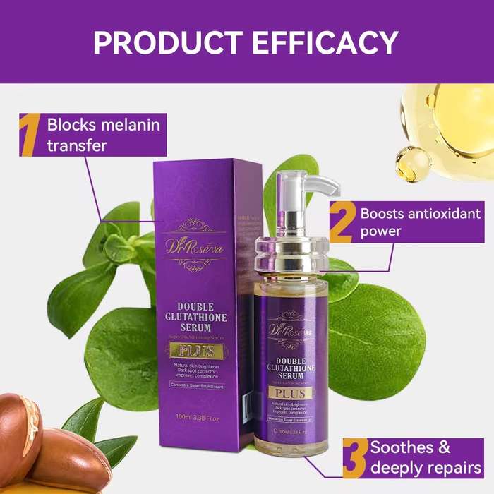 Double Glutathione Serum Plus  Brightening & Hydrating Facial Serum, 100ml