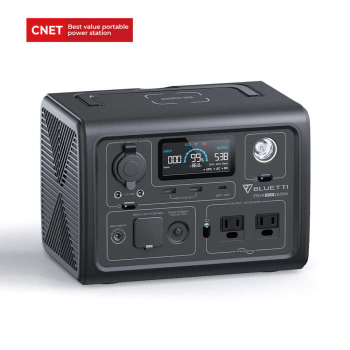 BLUETTI EB3A Portable Power Station lifep04 battery | 600W 268Wh
