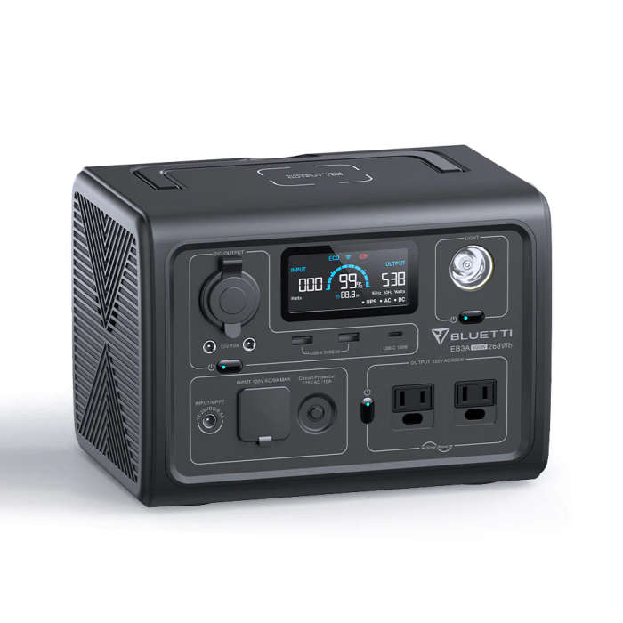 BLUETTI EB3A Portable Power Station lifep04 battery | 600W 268Wh
