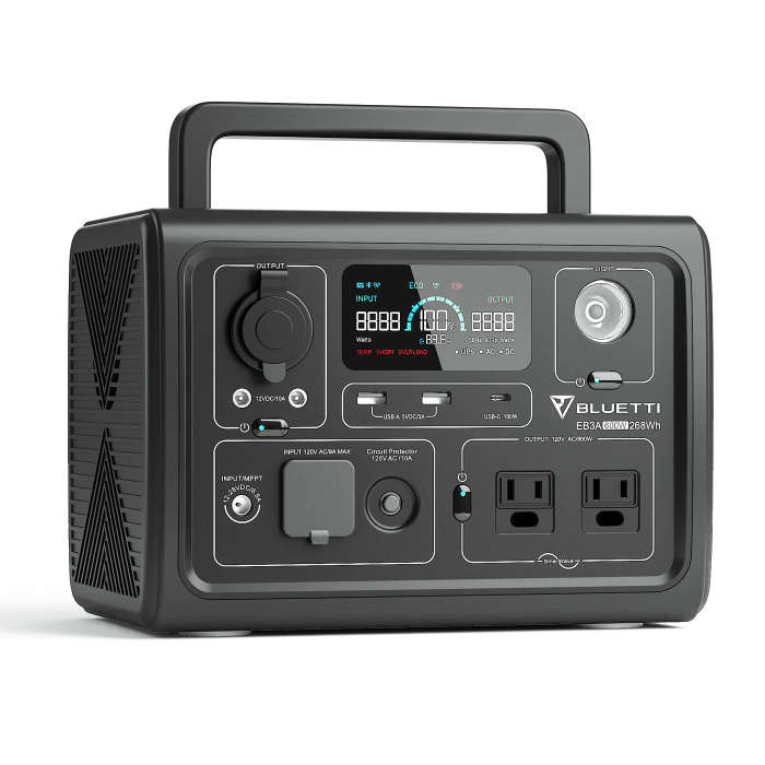 BLUETTI EB3A Portable Power Station lifep04 battery | 600W 268Wh