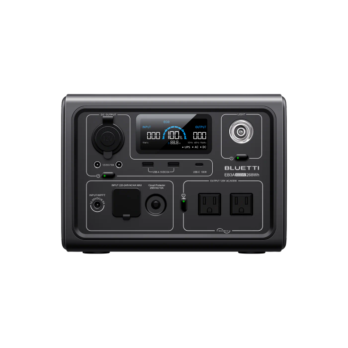 BLUETTI EB3A Portable Power Station lifep04 battery | 600W 268Wh