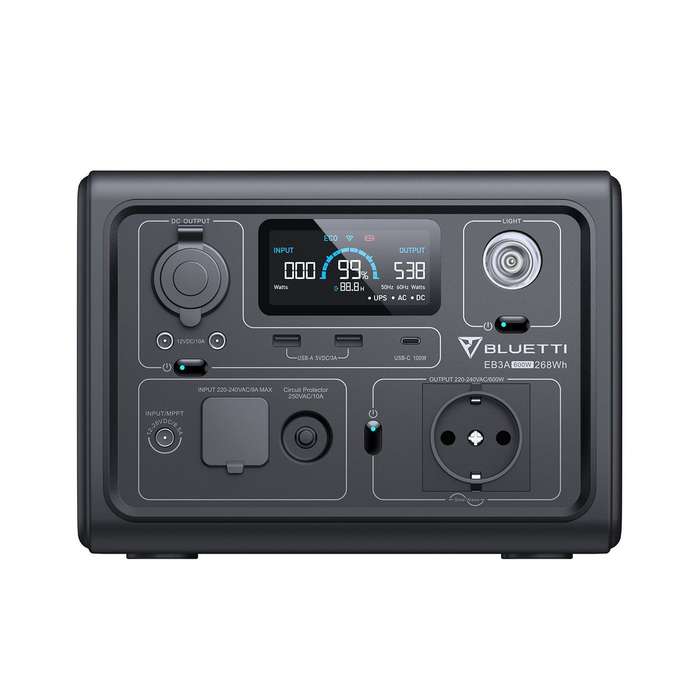 BLUETTI EB3A Portable Power Station lifep04 battery | 600W 268Wh