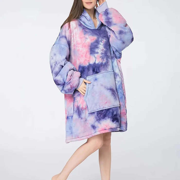 Oversized Plush Blanket Hoodie