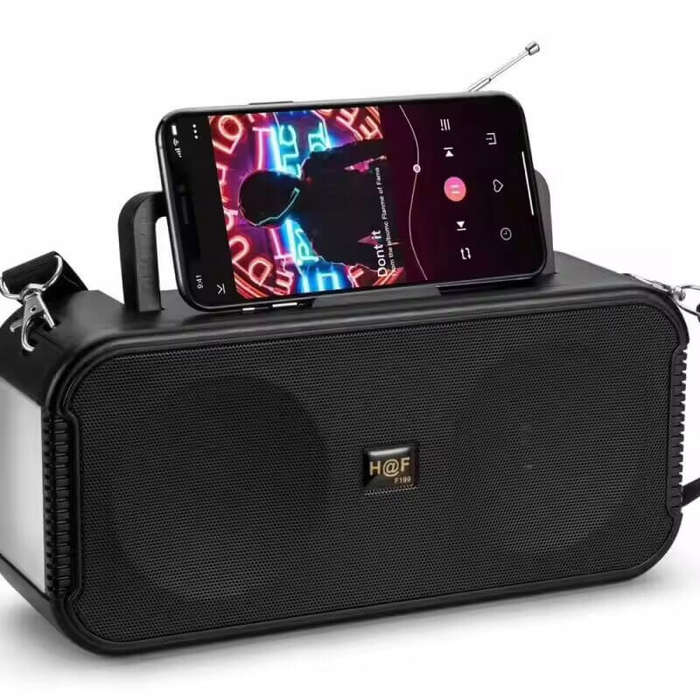 Solar Powered Bluetooth Speaker with Torch Light