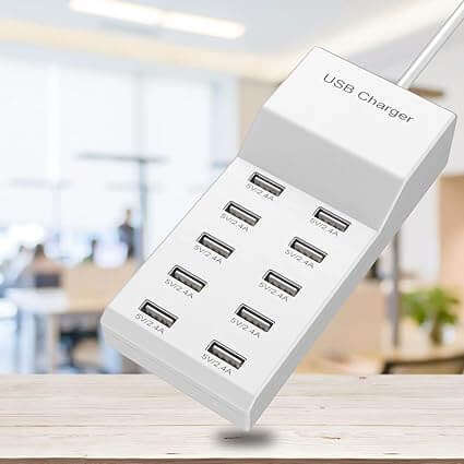 10-Port USB Charger Desktop Charging Station