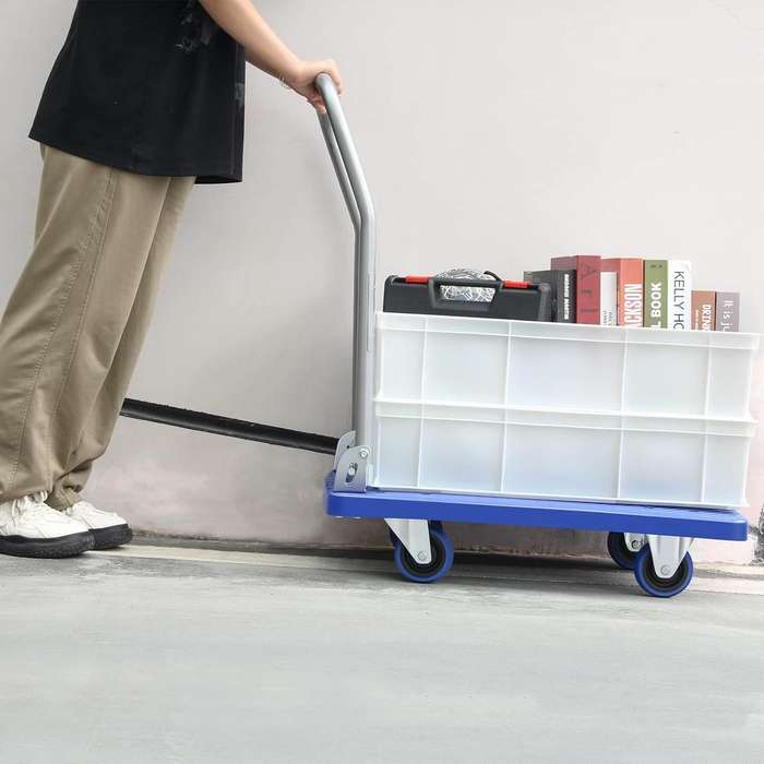 100kg Heavy Weight King Single Platform Trolley 48x68cm