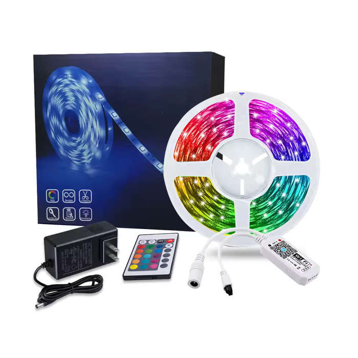 LED Self Adhesive Strip Light With RGB 44 Key Remote Control