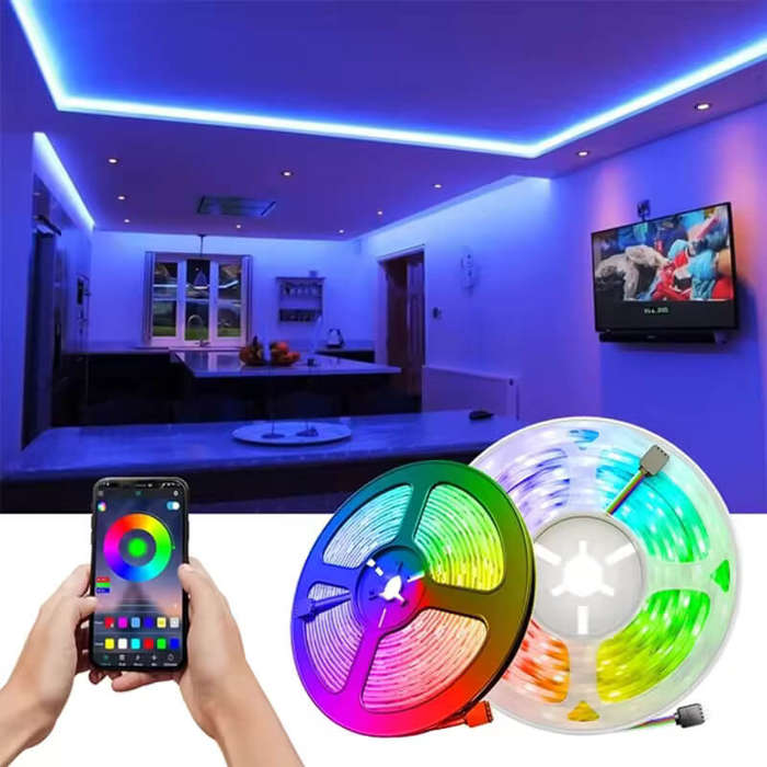 LED Self Adhesive Strip Light With RGB 44 Key Remote Control