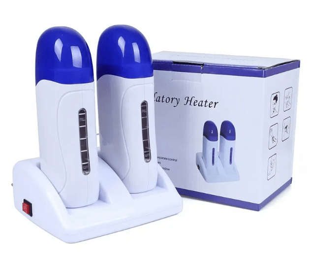 Professional Double Depilatory Roll-On Wax Warmer
