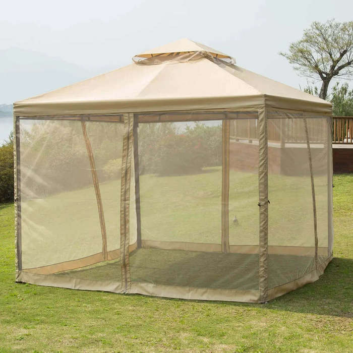 Multipurpose Full Mesh Folding Gazebo Tent