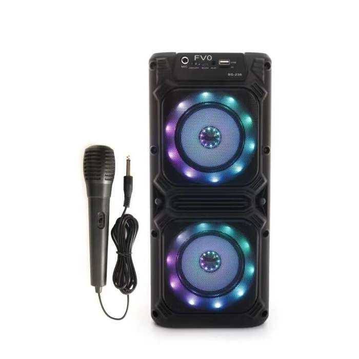 LED Bluetooth Karaoke Speaker with Microphone