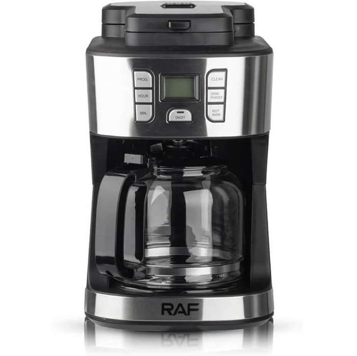 2 In 1 Automatic Drip All In One Bean To Cup Coffee Maker Grinder Machine