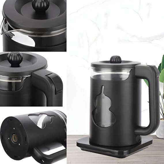 2.0L Electric Glass Kettle with 360° Rotational Base