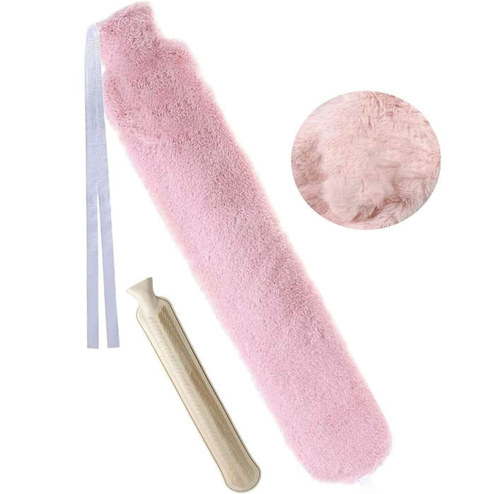 2L Extra Long Hot Water Bottle with Plush Cover