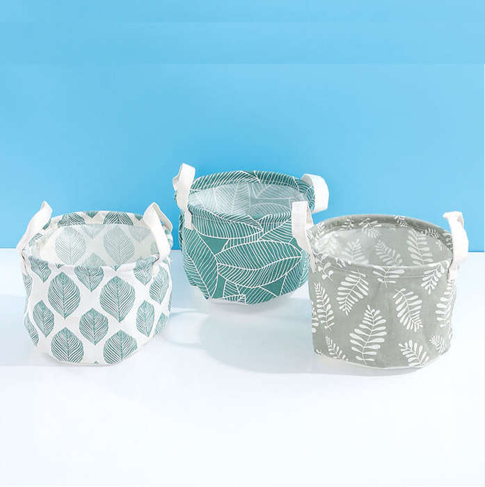 Barrel Fabric Storage Basket