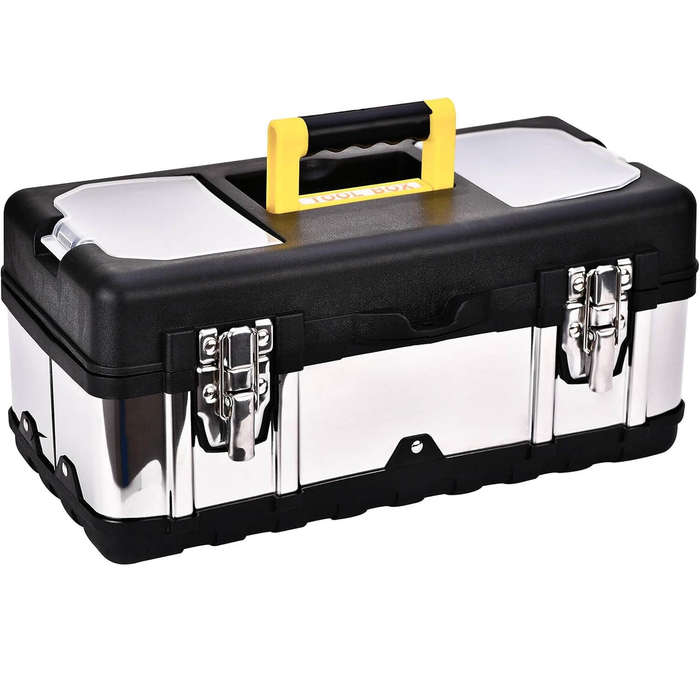 Stainless Steel Tool Box Storage Organiser 17 Inch